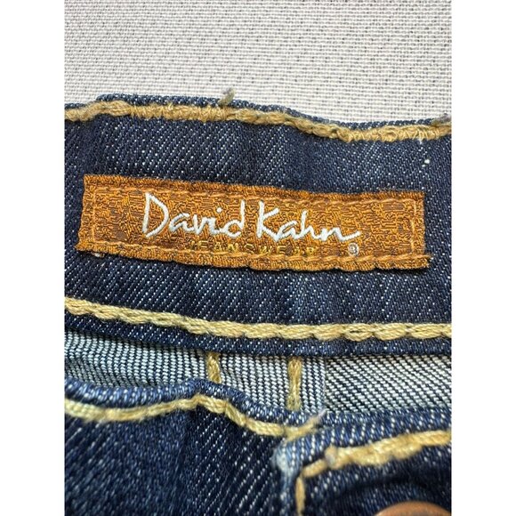 David Kahn Womens Bootcut Jeans Size 29 Dark Wash Stretch Made In USA - Picture 2 of 13